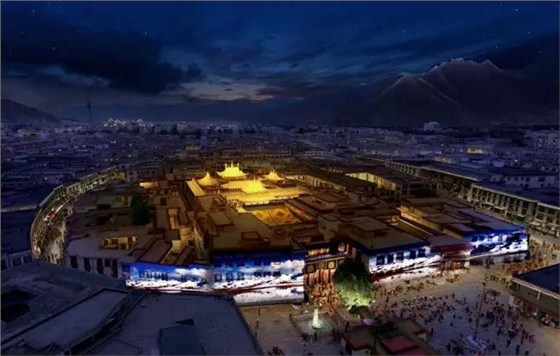 信達科技&middot;西藏拉薩大昭寺建筑外立面亮化
